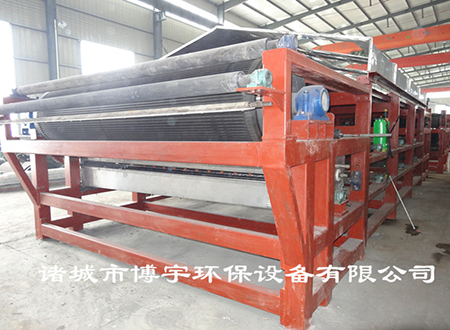 石膏漿液如何進行脫水?【橡膠帶式真空過濾機】搞定