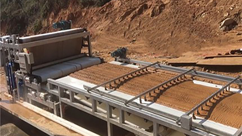 洗砂汙泥脫水（shuǐ）設備-四川（chuān）現場（chǎng）