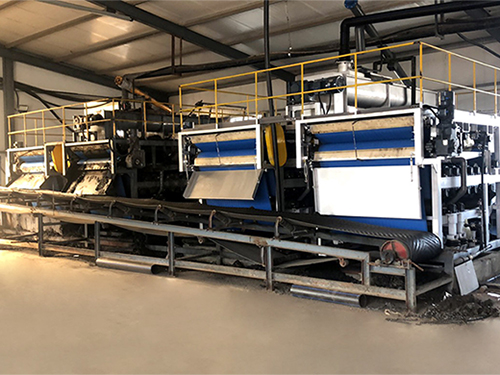 汙泥深度脫（tuō）水機-東營現場